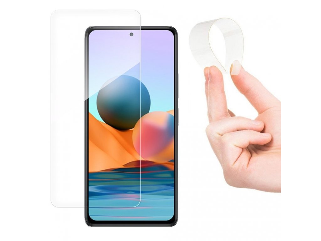 Nano Flexi hybridní flexibilní skleněná fólie tvrzené sklo Xiaomi Redmi Note 10 Pro