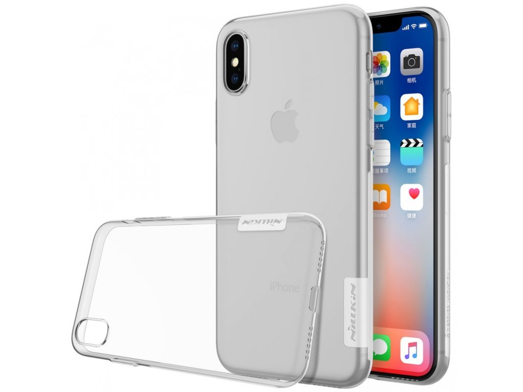 Nature gelové pouzdro ultra slim iPhone X průsvitné