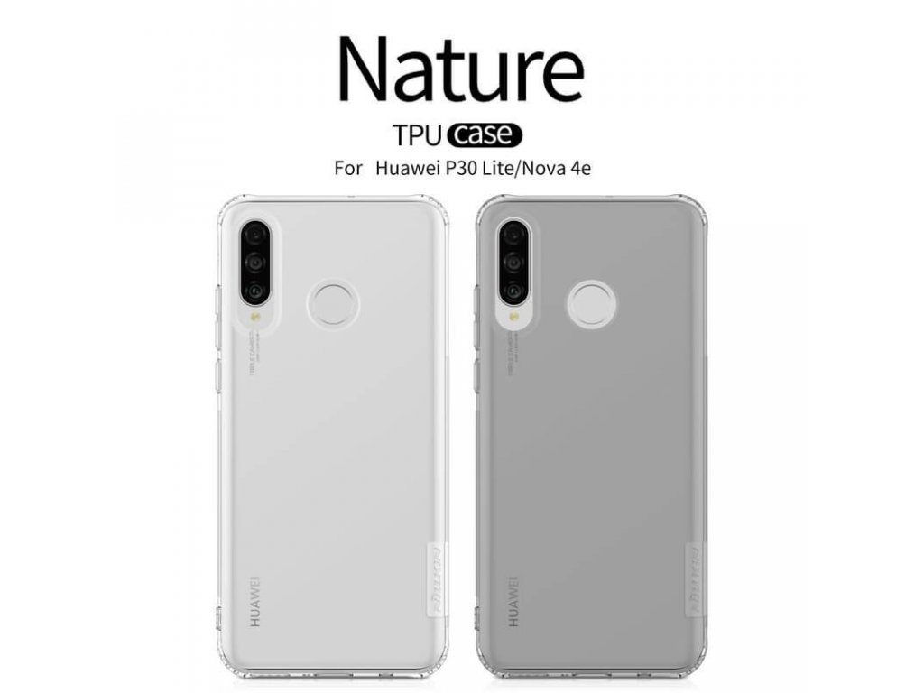 Nature TPU Pouzdro pro Huawei P30 Lite šedé