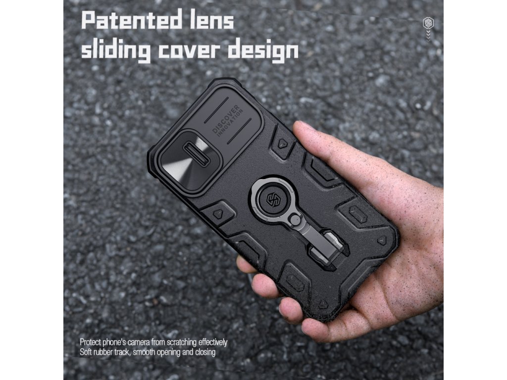 Nillkin CamShield Armor PRO Magnetic Zadní Kryt pro Apple iPhone 14 Black