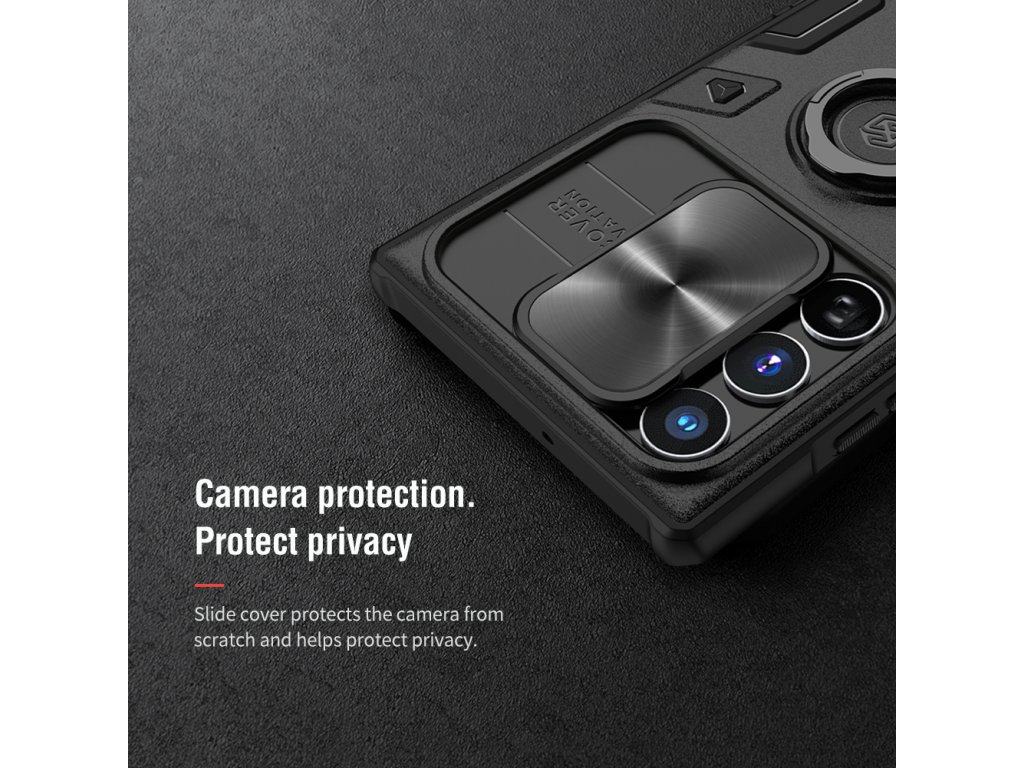 Zadní Kryt Nillkin CamShield Armor pro Samsung Galaxy S22 Ultra - černý