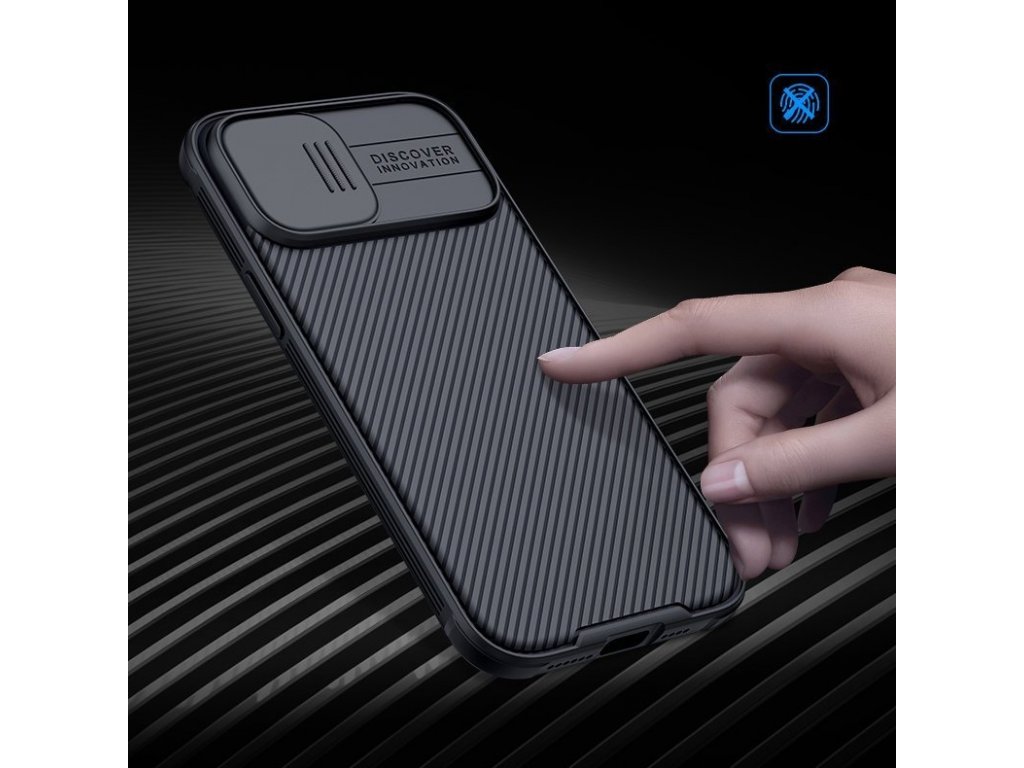 Pancéřové pouzdro Nillkin CamShield Pro Case na fotoaparát iPhone 12 mini - černé