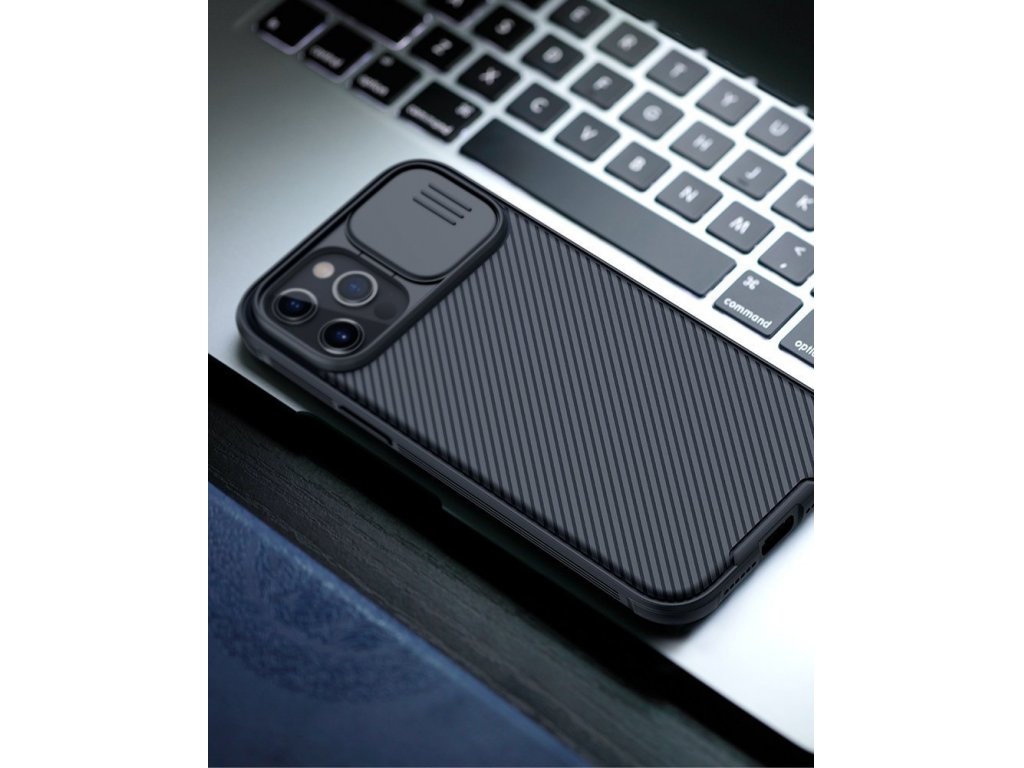 Pancéřové pouzdro Nillkin CamShield Pro Case na fotoaparát iPhone 12 mini - černé