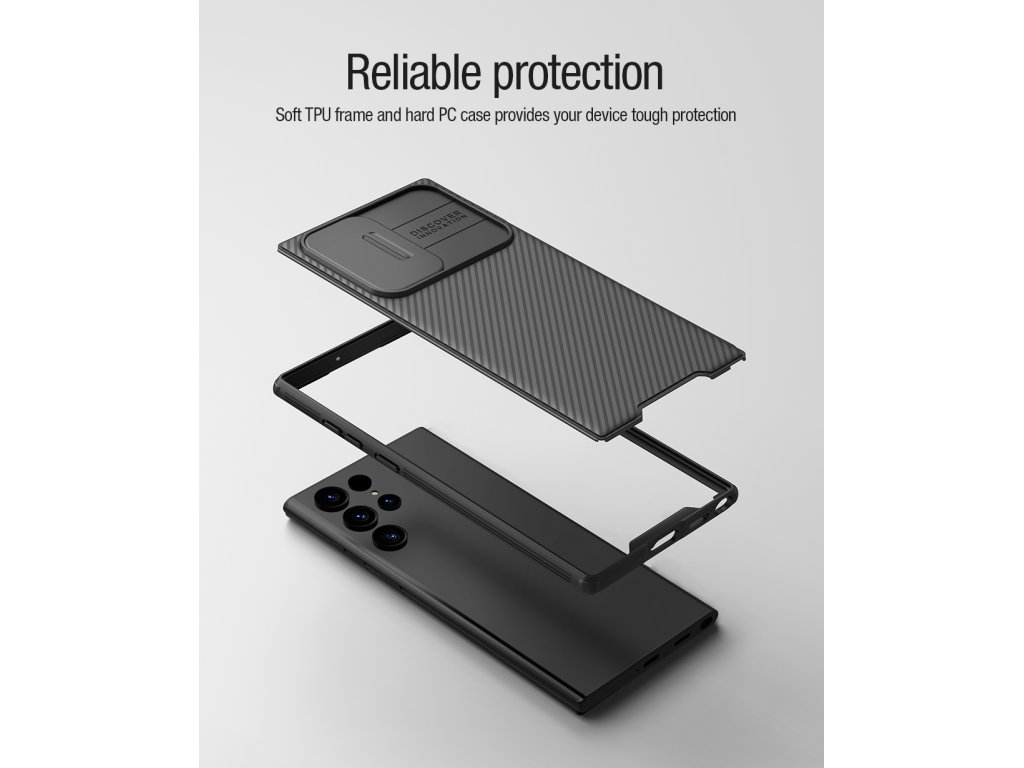 Nillkin CamShield PRO Magnetic Zadní Kryt pro Samsung Galaxy S22 Ultra Black