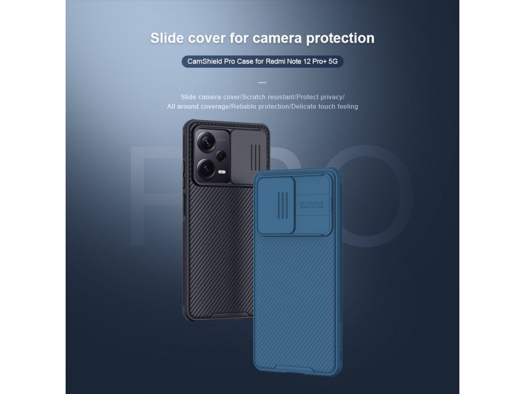 Nillkin CamShield PRO Zadní Kryt pro Xiaomi Redmi Note 12 Pro+ 5G Black