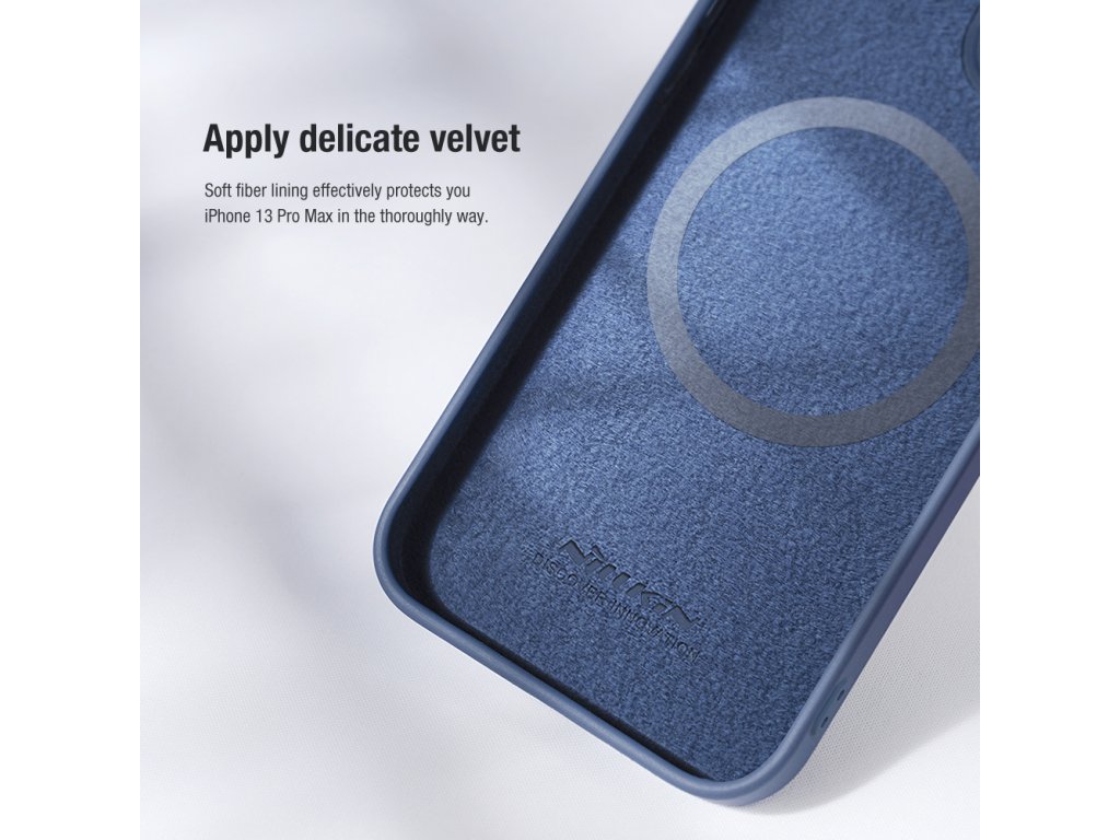 Silikonový Kryt Nillkin CamShield Silky Magnetic pro Apple iPhone 14 - fialový