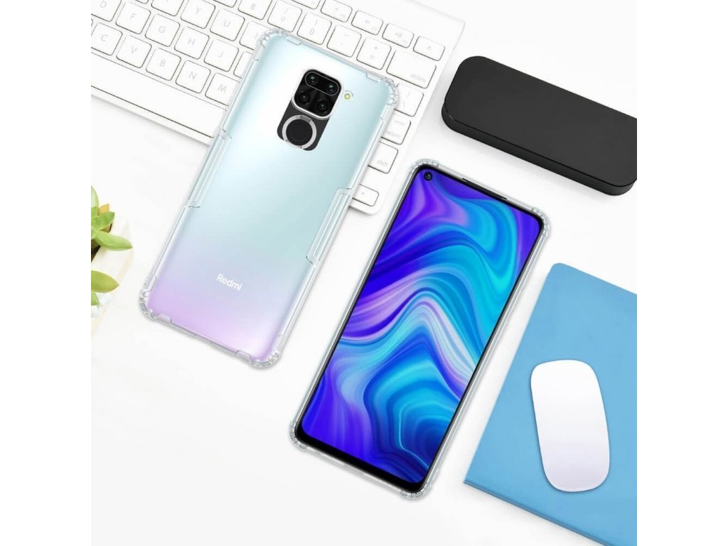 Nillkin Nature gelové pouzdro ultra tenký kryt Xiaomi Redmi 10X 4G / Xiaomi Redmi Note 9 transparentní