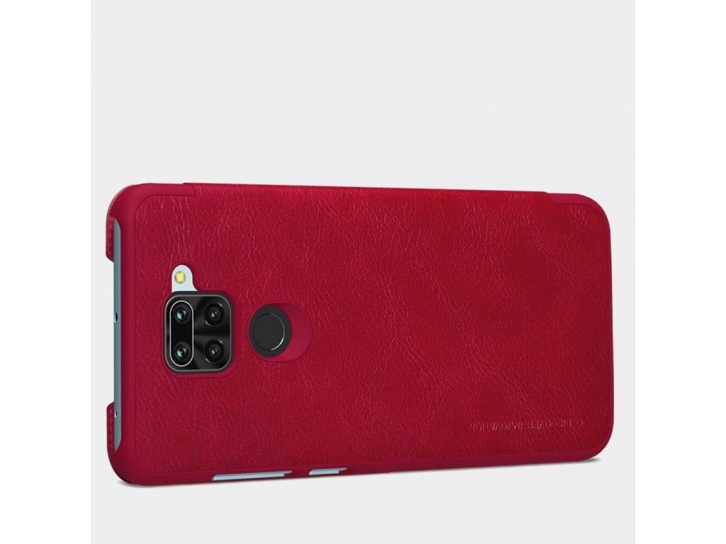 Nillkin Qin kožené pouzdro Xiaomi Redmi 10X 4G / Xiaomi Redmi Note 9 černé