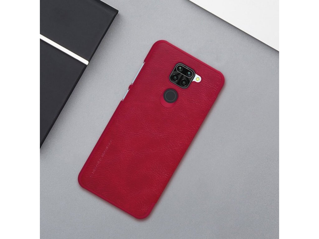 Nillkin Qin kožené pouzdro Xiaomi Redmi 10X 4G / Xiaomi Redmi Note 9 černé