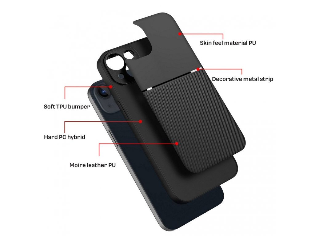 NOBLE Case for IPHONE 15 Plus black