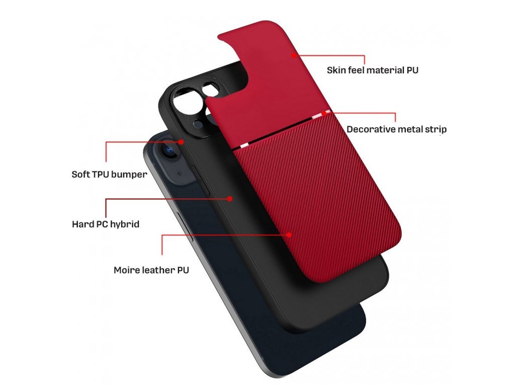 NOBLE Case for IPHONE 15 Plus red