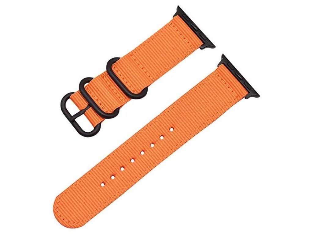 Nylon Pásek oranžový pro iWatch 1/2/3 42mm (EU Blister)