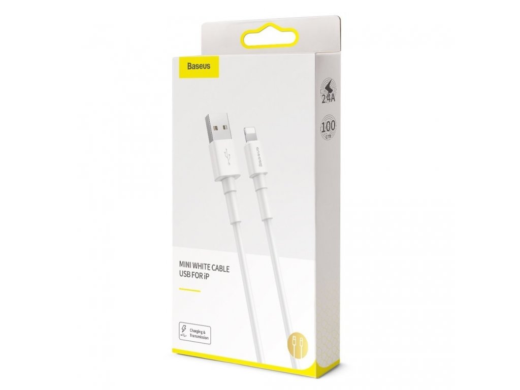 odolný kabel USB / Lightning 2.4A 1m bílý (CALSW-02)