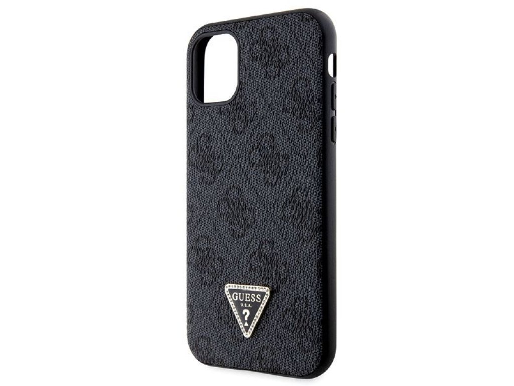 Original faceplate case GUESS GUHCN61P4TDSCPK for iPhone 11 (Metal Logo Starss Crossbody / black)