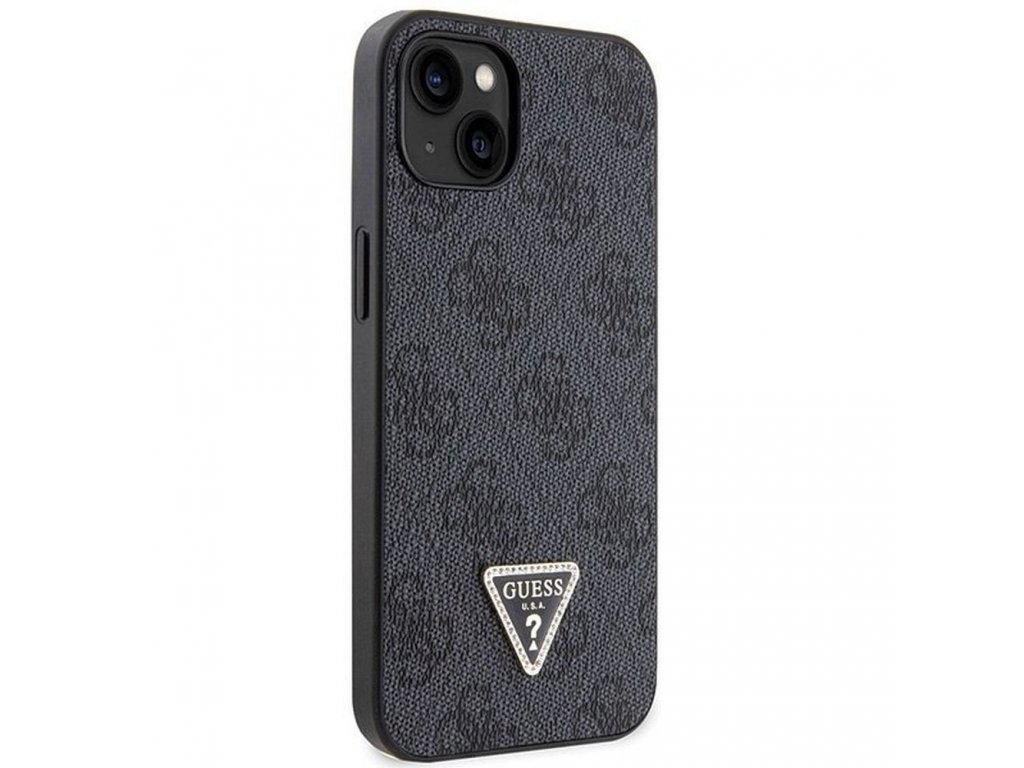 Original faceplate case GUESS GUHCP13MP4TDSCPK for iPhone 13 (Metal Logo Starss Crossbody / black)