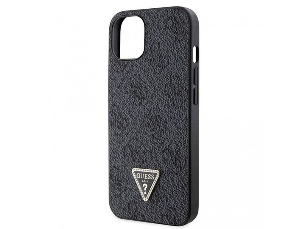 Original faceplate case GUESS GUHCP13MP4TDSCPK for iPhone 13 (Metal Logo Starss Crossbody / black)