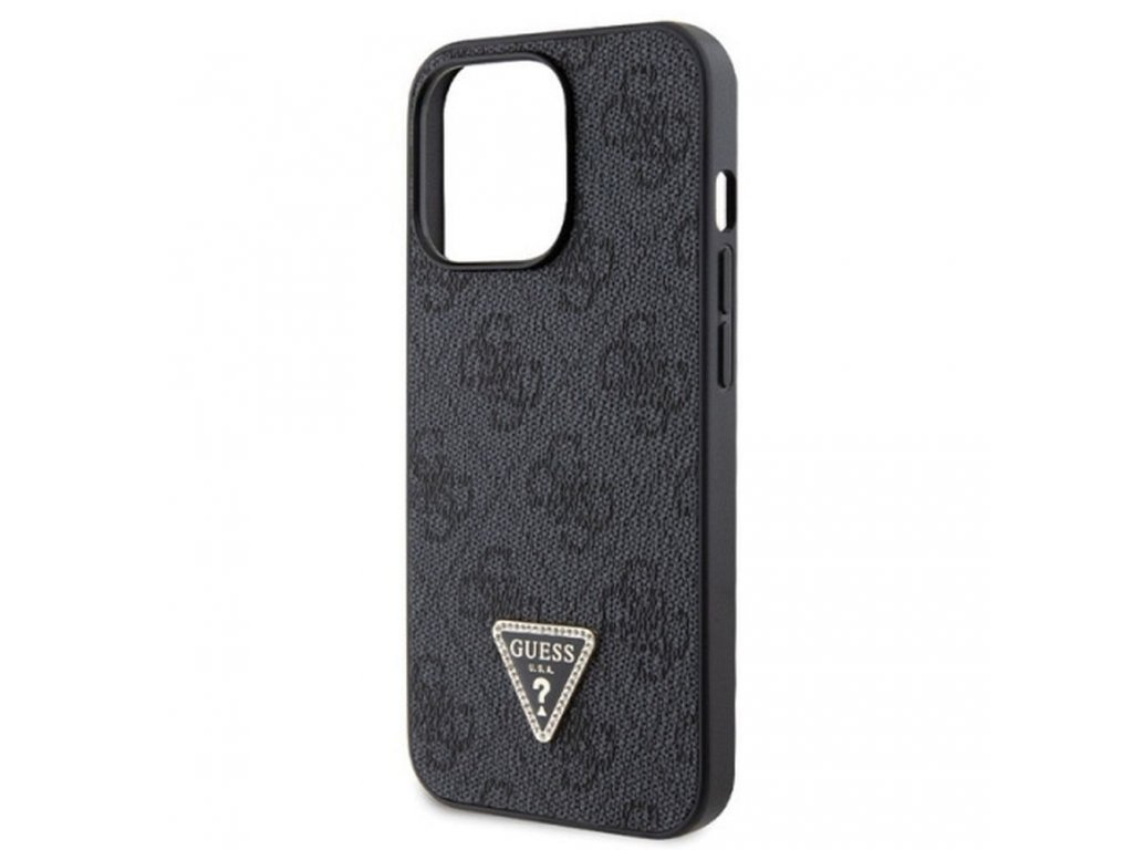 Original faceplate case GUESS GUHCP13XP4TDSCPK for iPhone 13 PRO MAX (Metal Logo Starss Crossbody / black)