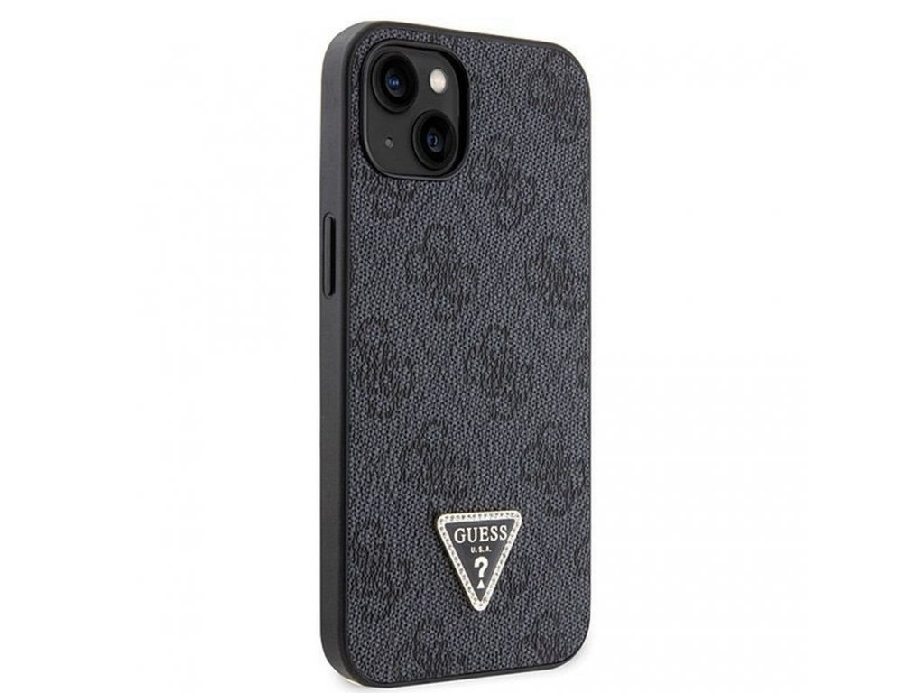 Original faceplate case GUESS GUHCP14SP4TDSCPK for iPhone 14 (Metal Logo Starss Crossbody / black)