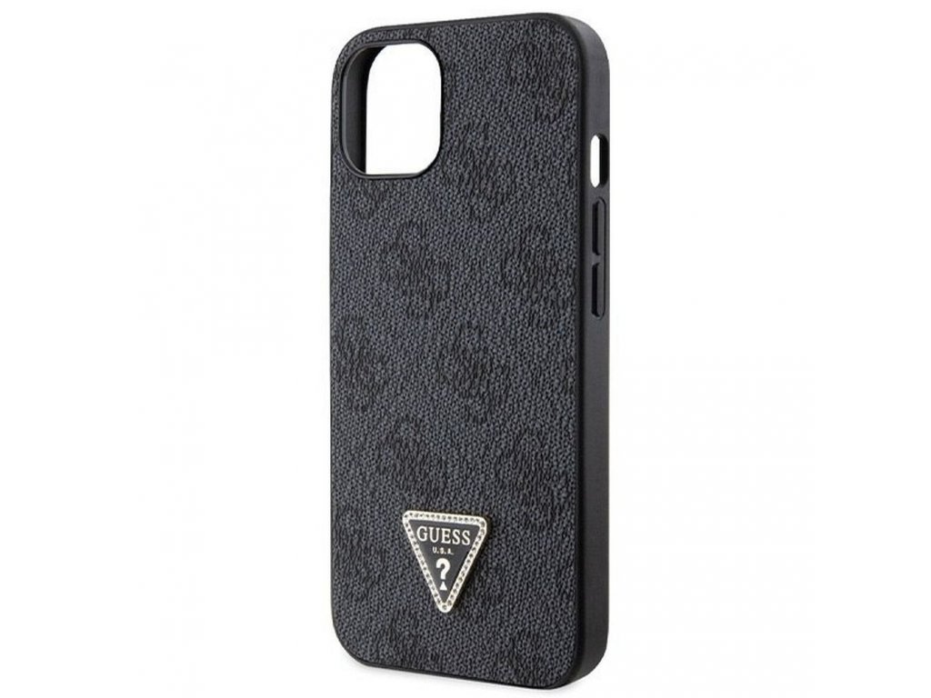 Original faceplate case GUESS GUHCP14SP4TDSCPK for iPhone 14 (Metal Logo Starss Crossbody / black)