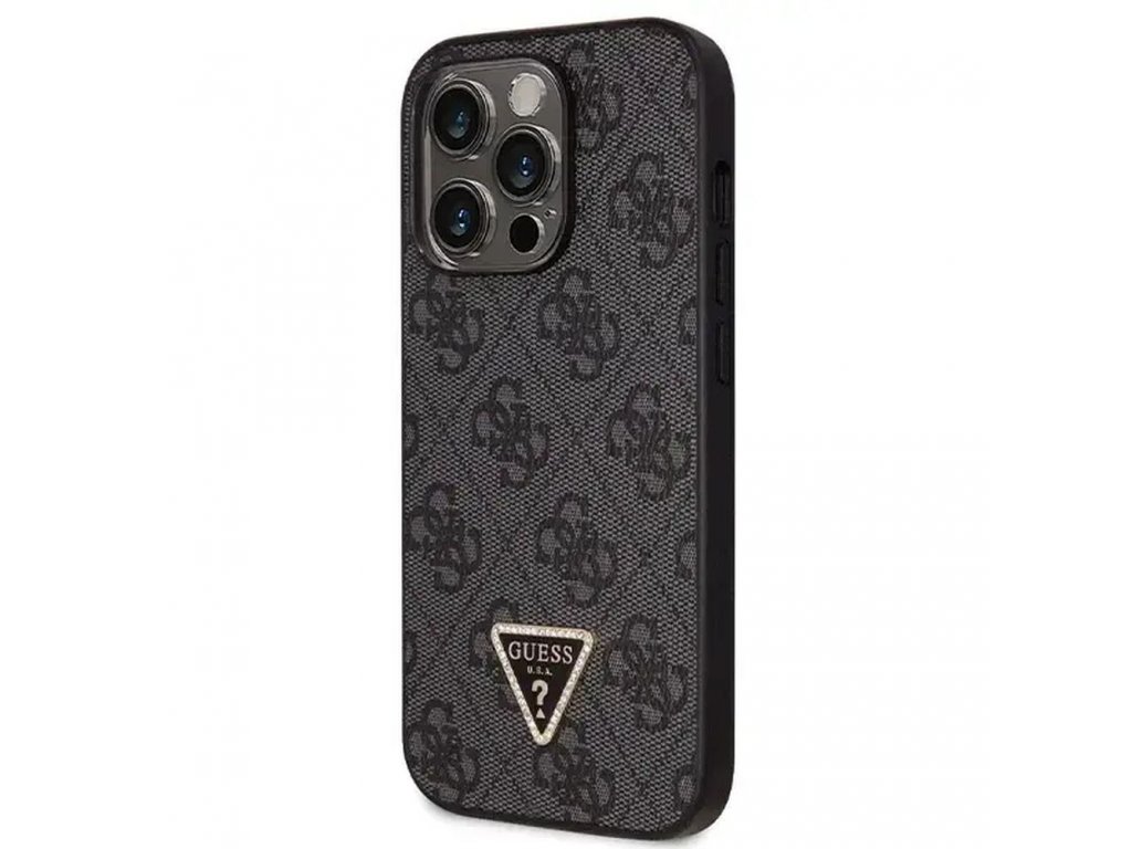 Original faceplate case GUESS GUHCP14XP4TDSCPK for iPhone 14 PRO MAX (Metal Logo Starss Crossbody / black)