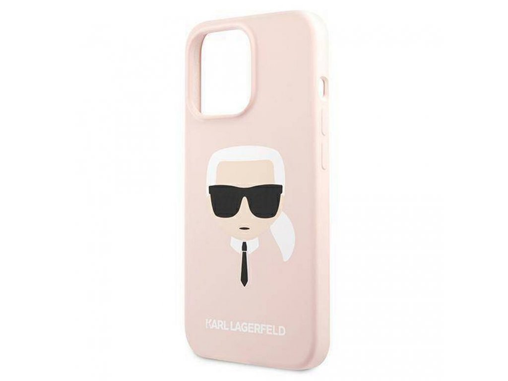 Original faceplate case KARL LAGERFELD KLHCP13LSLKHLP for iPhone 13 PRO (Silicone K. Head / light pink)