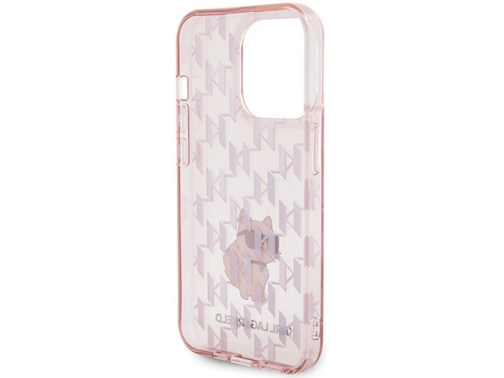 Original faceplate case KARL LAGERFELD KLHCP15LHNCMKLP for iPhone 15 PRO (Monogram / pink)