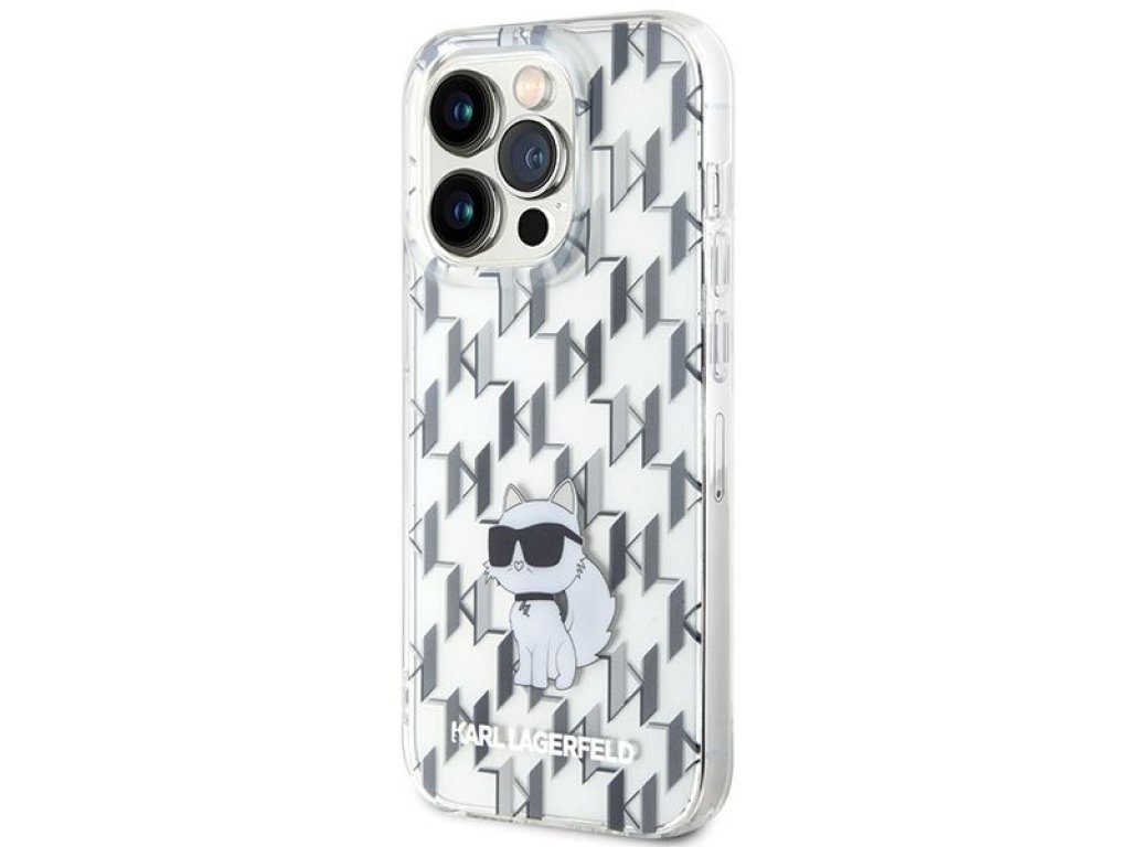 Original faceplate case KARL LAGERFELD KLHCP15LHNCMKLT for iPhone 15 PRO (Monogram / transaprent)