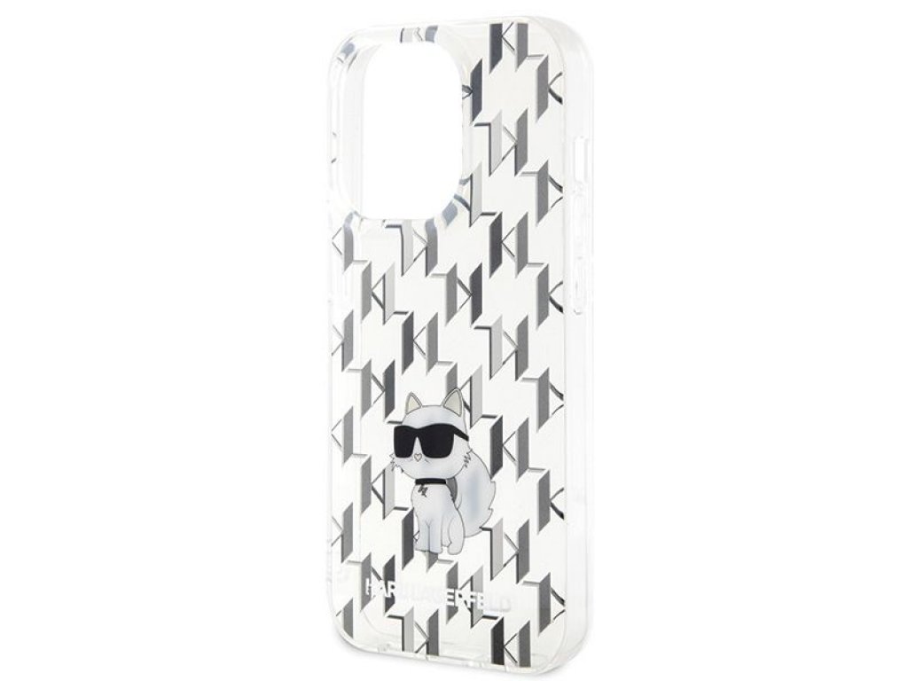 Original faceplate case KARL LAGERFELD KLHCP15LHNCMKLT for iPhone 15 PRO (Monogram / transaprent)