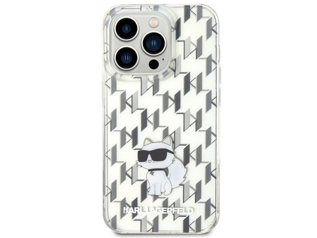 Original faceplate case KARL LAGERFELD KLHCP15LHNCMKLT for iPhone 15 PRO (Monogram / transaprent)