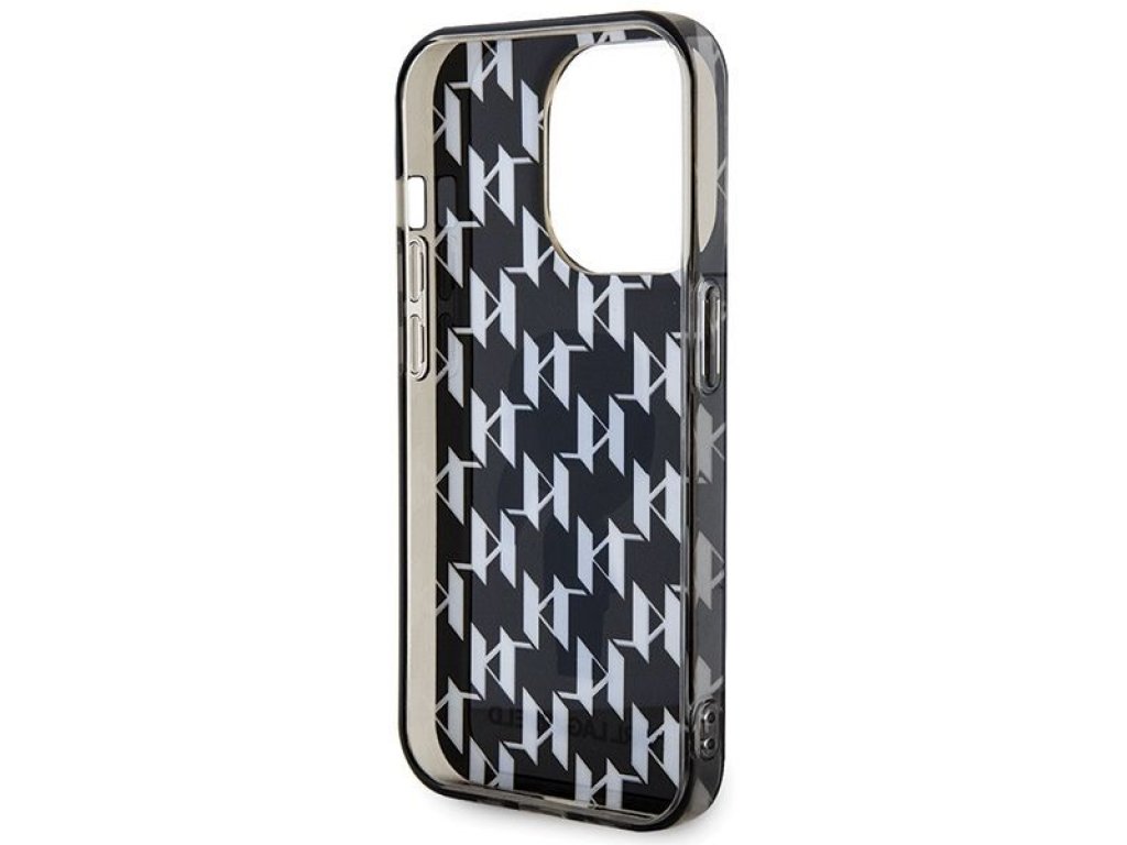 Original faceplate case KARL LAGERFELD KLHCP15LHNKMKLK for iPhone 15 PRO (Ikonik Monogram / black)