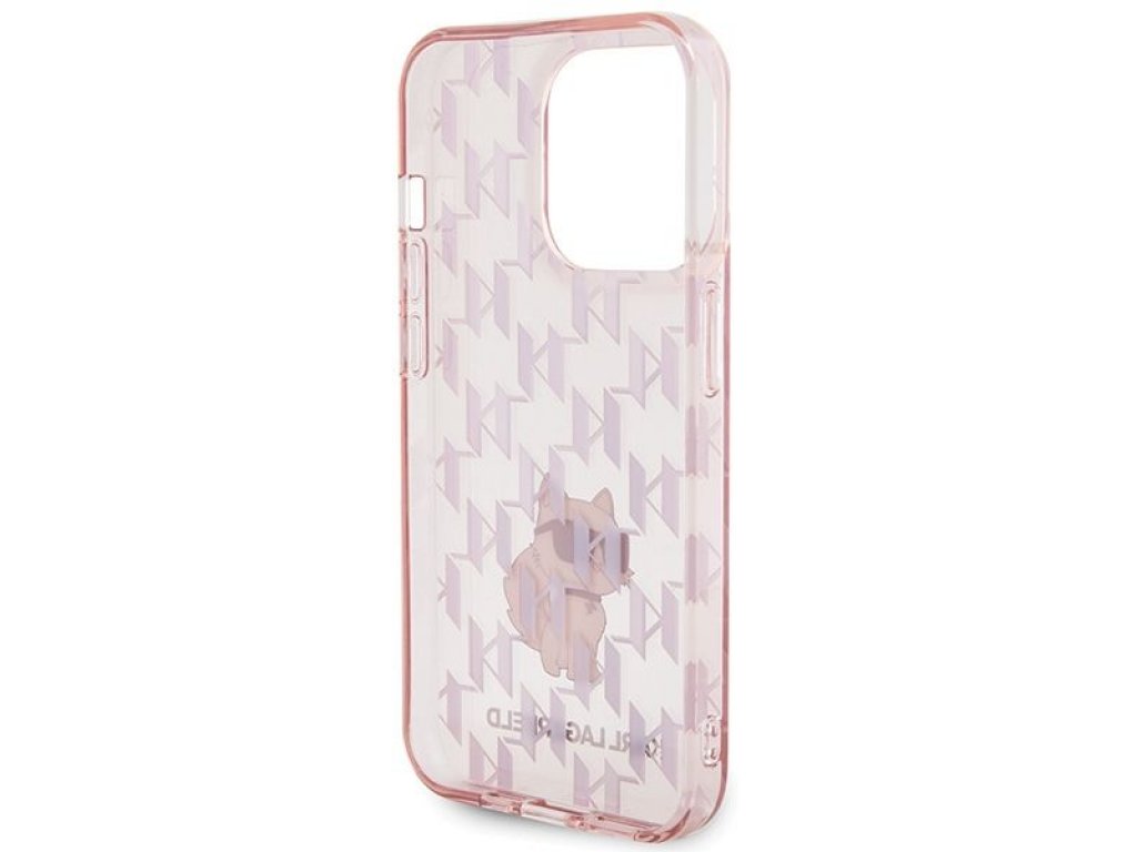 Original faceplate case KARL LAGERFELD KLHCP15XHNCMKLP for iPhone 15 PRO MAX (Monogram / pink)