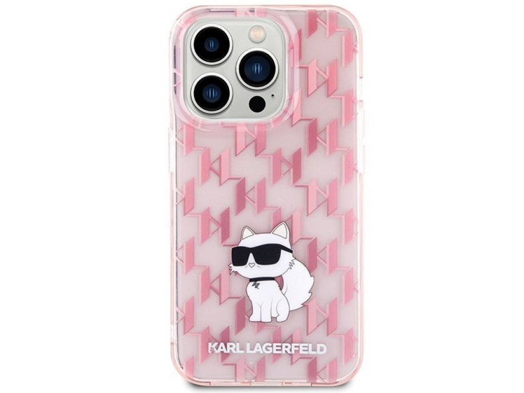 Original faceplate case KARL LAGERFELD KLHCP15XHNCMKLP for iPhone 15 PRO MAX (Monogram / pink)