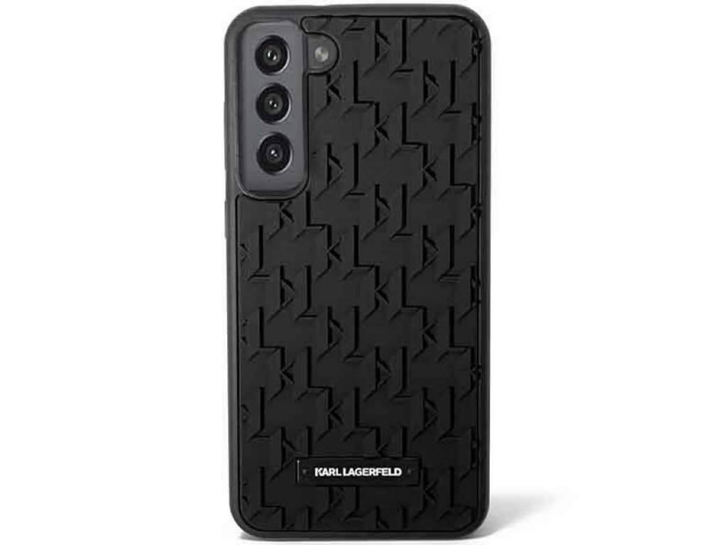 Originální pouzdro KARL LAGERFELD pro SAMSUNG S23 (Rubber Mono Logo Plate / černý)