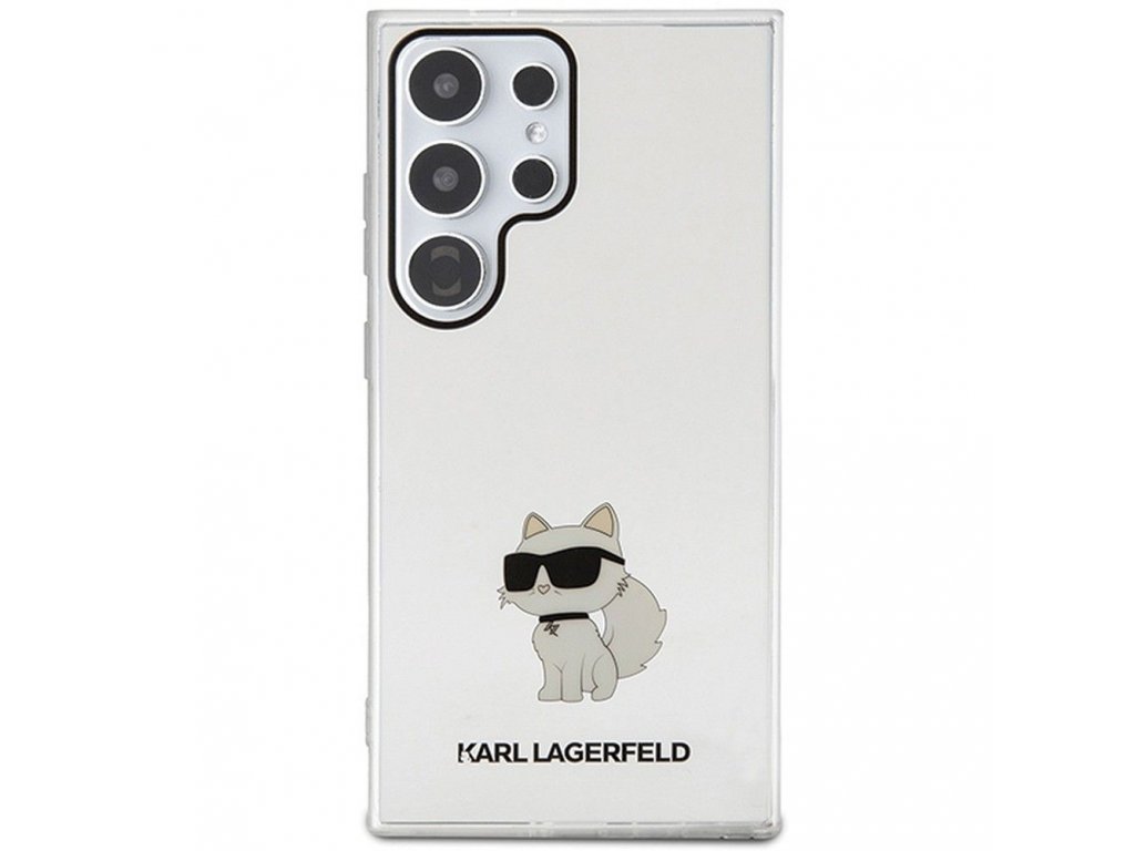 Pouzdro KARL LAGERFELD IML NFT CHOUPETTE pro SASMSUNG S24 Ultra - transparentní