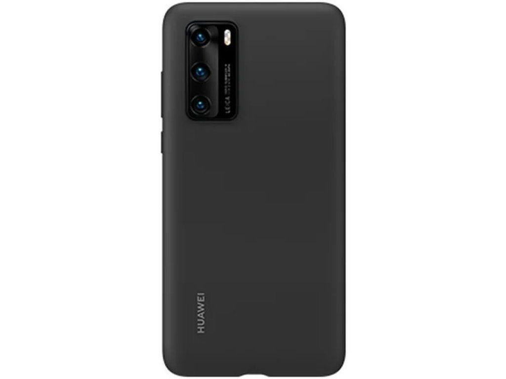 Original Silikonové pouzdro pro Huawei P40 černé (EU Blister)