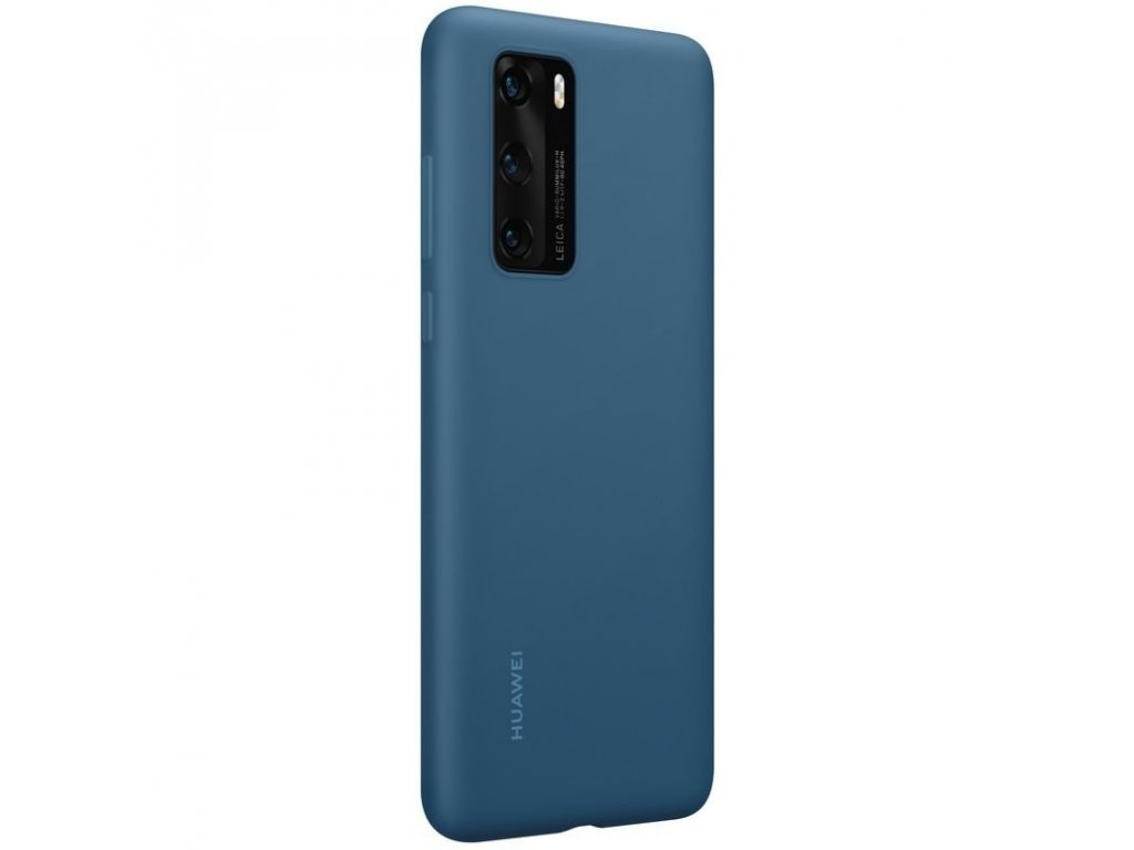 Original Silikonové pouzdro pro Huawei P40 modré (EU Blister)