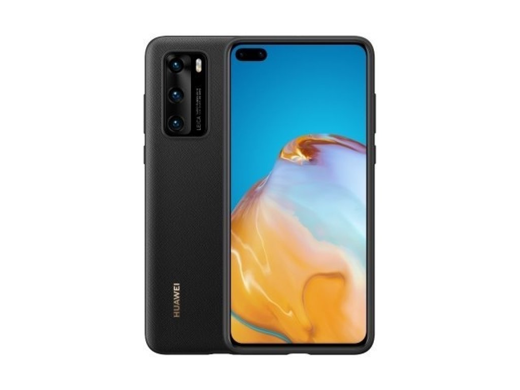 Original Silikonový Kryt pro Huawei P40 Černý