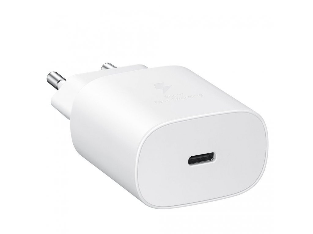 Originální nabíječka Super Fast Charge 3.0 Power Delivery USB-C 25W 3A bílá (EP-TA800NWEGEU)