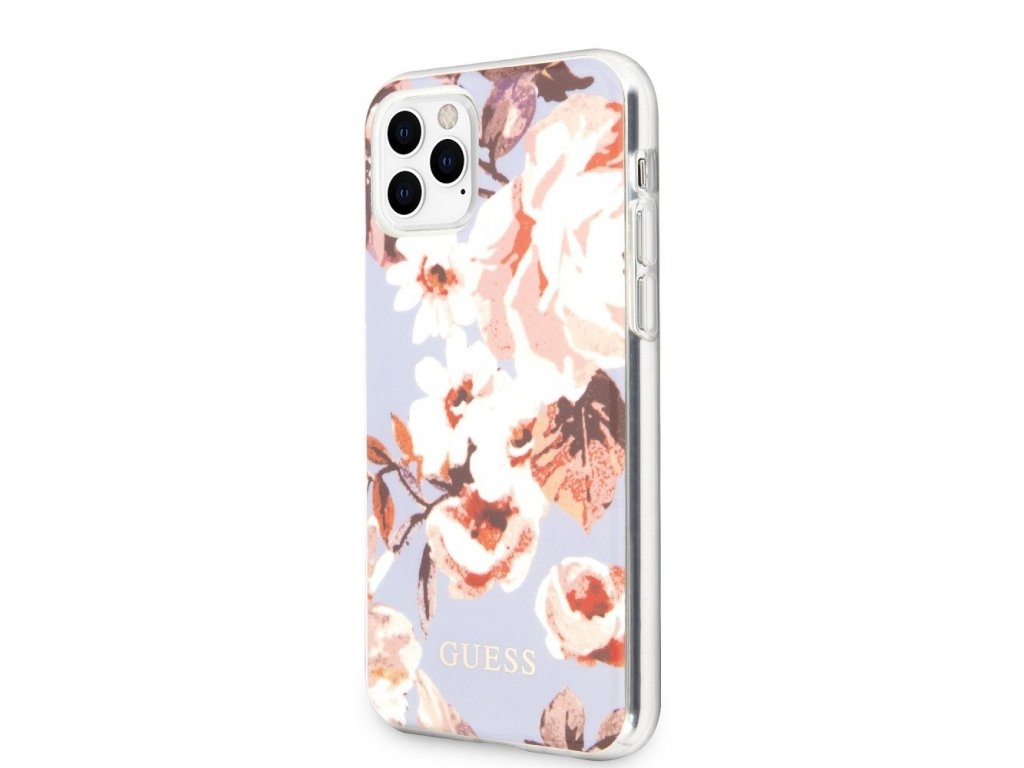 Originální pevné pouzdro GUESS GUHCN58IMLFL02 iPhone 11 Pro lila