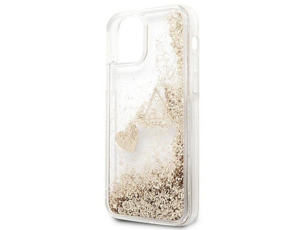 Originální zadní kryt pro iPhone 12/12 Pro zlatý Glitter Charms