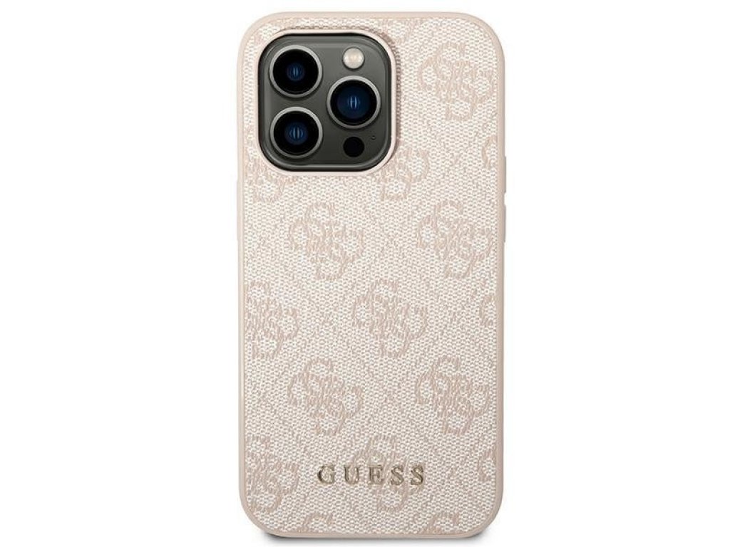 Originální zadní kryt pro iPhone 14 Pro 6,1" růžový 4G Metal Gold Logo