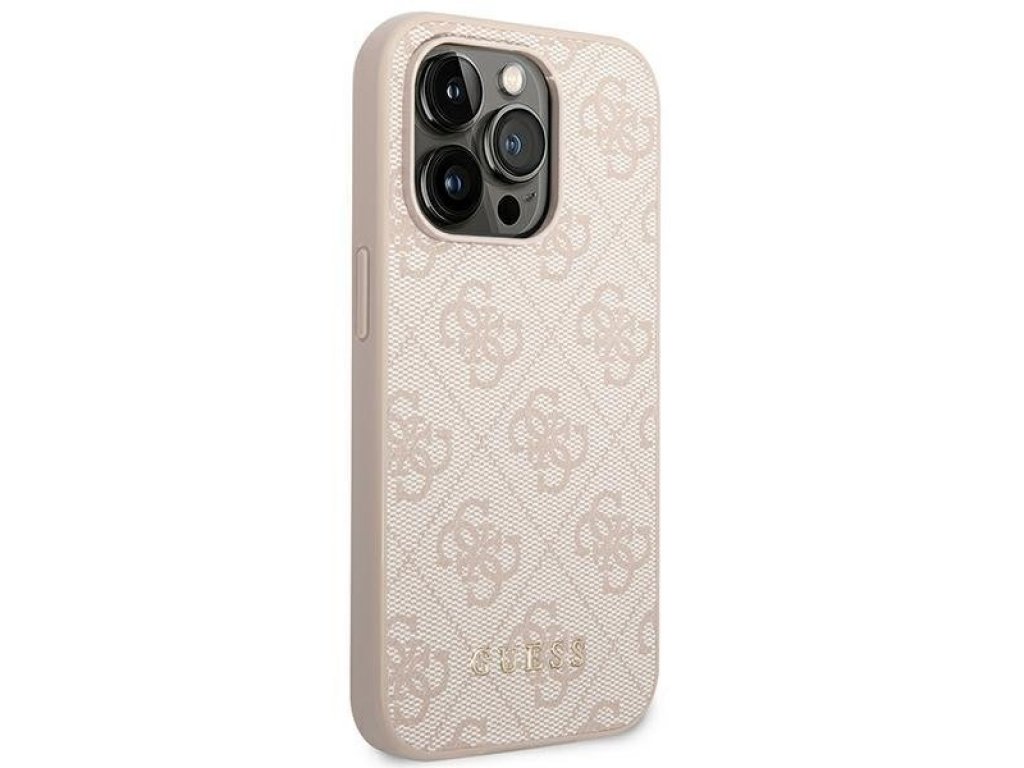 Originální zadní kryt pro iPhone 14 Pro 6,1" růžový 4G Metal Gold Logo