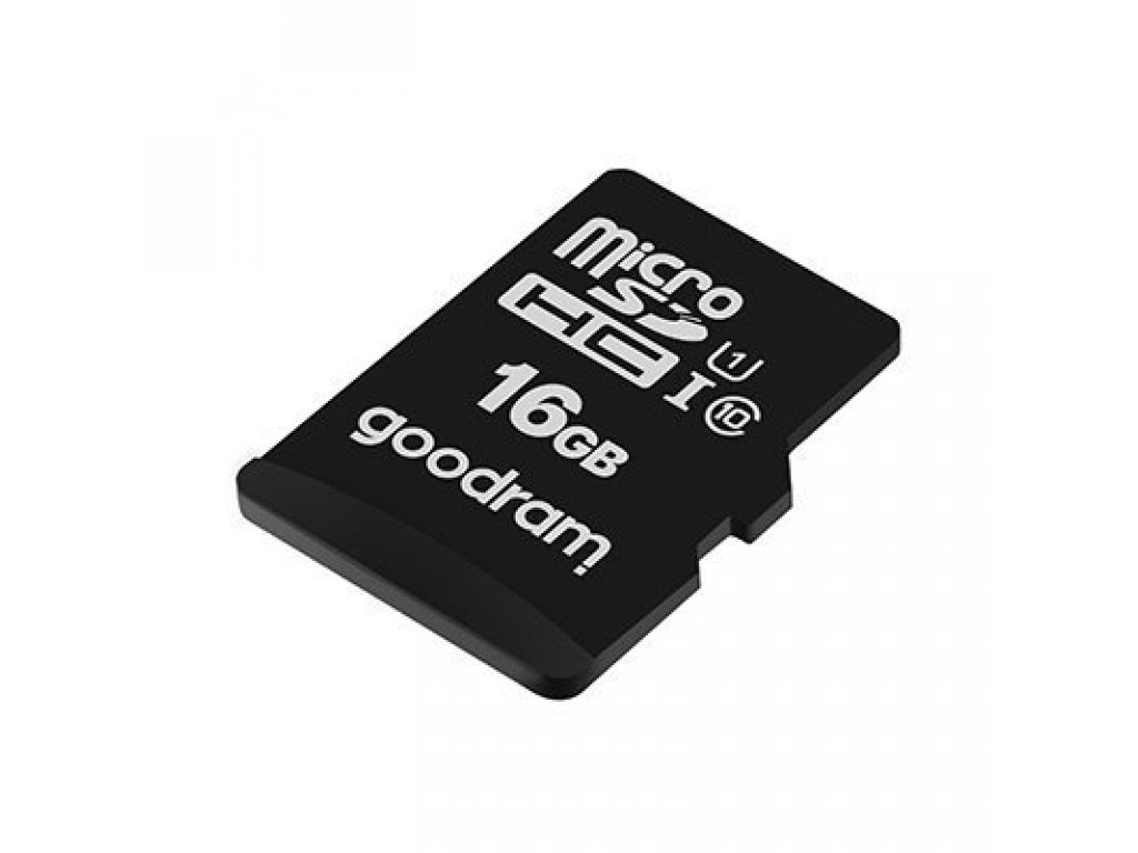 Paměťová karta Goodram Microcard 16 GB micro SD HC UHS-I class 10, SD adaptér (M1AA-0160R12)