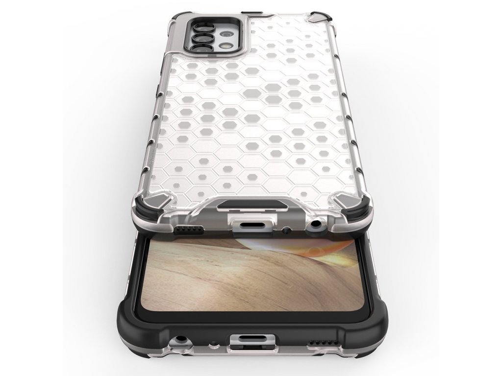Pancéřové pouzdro Honeycomb s gelovým rámečkem Samsung Galaxy A32 4G černé