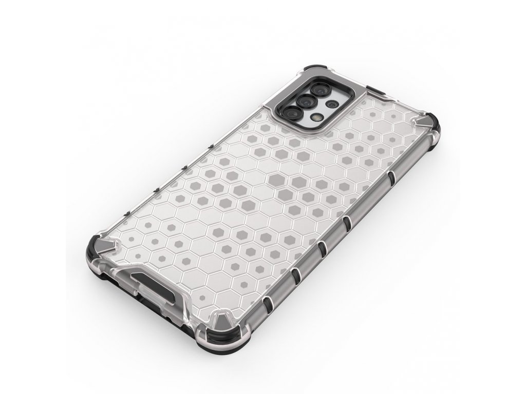 Pancéřové pouzdro Honeycomb s gelovým rámečkem Samsung Galaxy A32 4G transparentní
