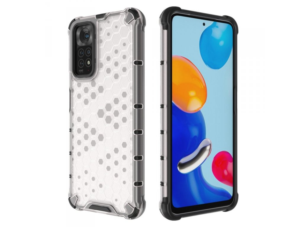 Pancéřové pouzdro Honeycomb s gelovým rámečkem Xiaomi Redmi Note 11S / Note 11 modré