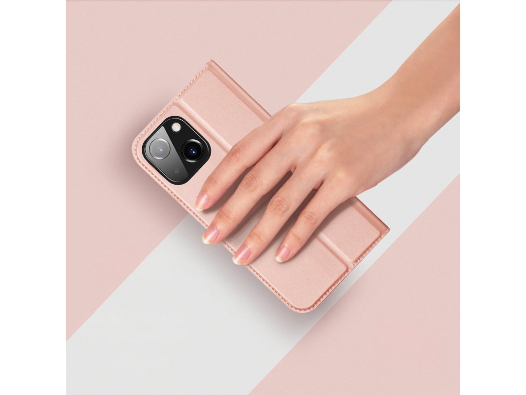 Peněženka Dux Ducis Skin Pro pro iPhone 15 Plus – modrá