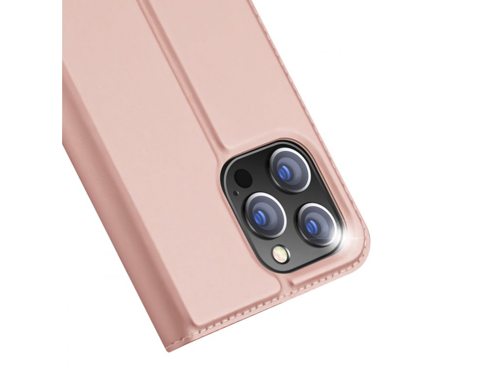 Peněženka Dux Ducis Skin Pro pro iPhone 15 Pro – růžová