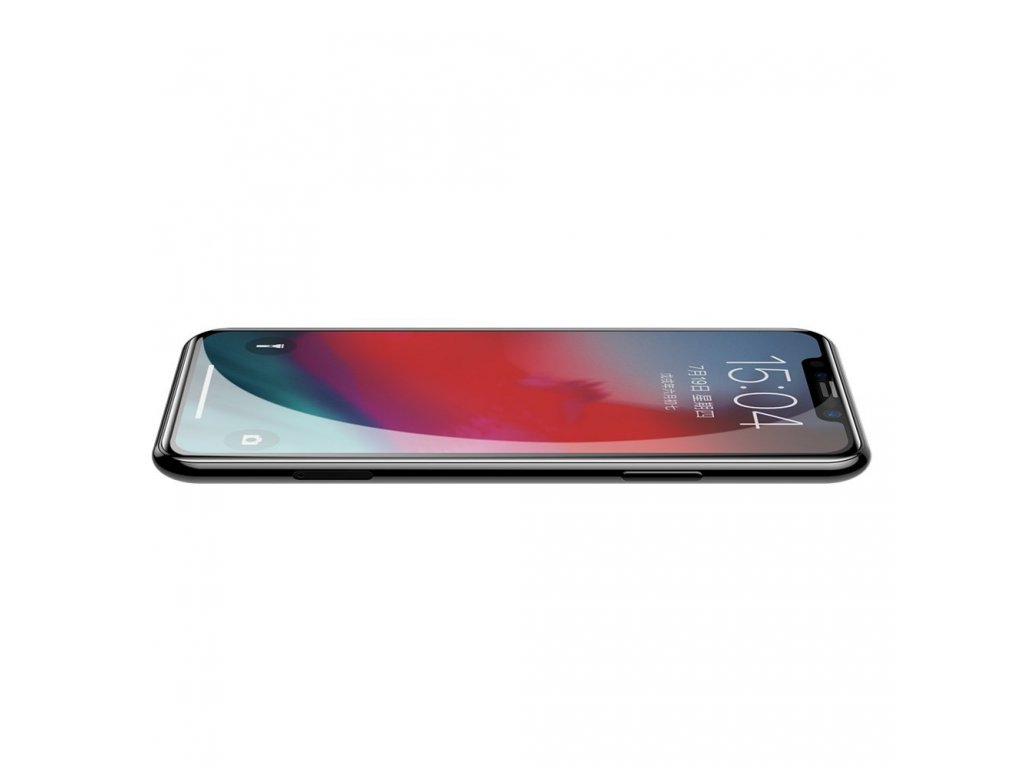 PET Soft 3D tvrzené sklo na celý displej s elastickým rámem 0,23 mm Apple iPhone XS Max/11 Pro Max černé (SGAPIPH65-PE01)