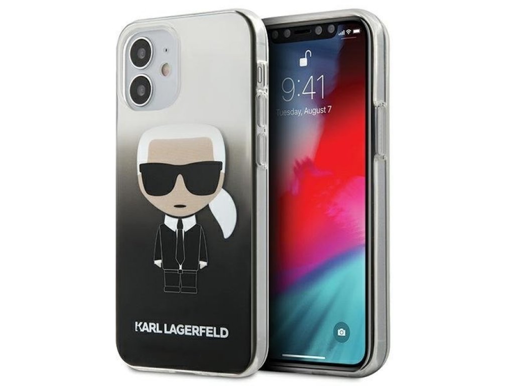 Pevné pouzdro pro iPhone 12 mini Gradient Ikonik Karl černé